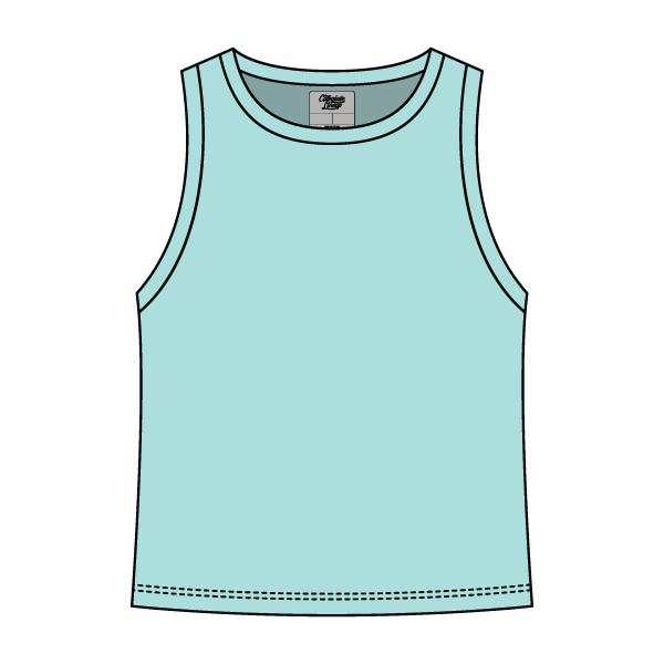 Ribbed High Neck Rib Tank - The Collegiate Lineup