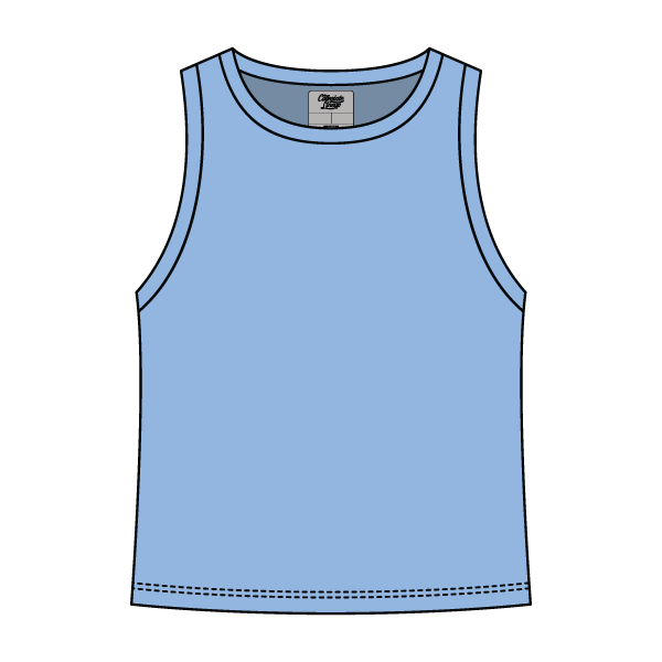 Ribbed High Neck Rib Tank - The Collegiate Lineup