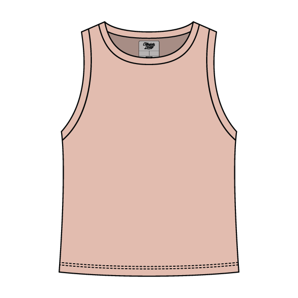 Ribbed High Neck Rib Tank - The Collegiate Lineup