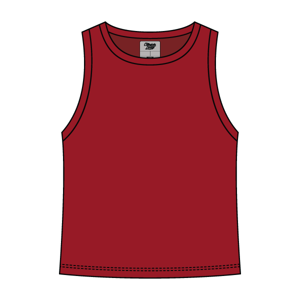 Ribbed High Neck Rib Tank - The Collegiate Lineup