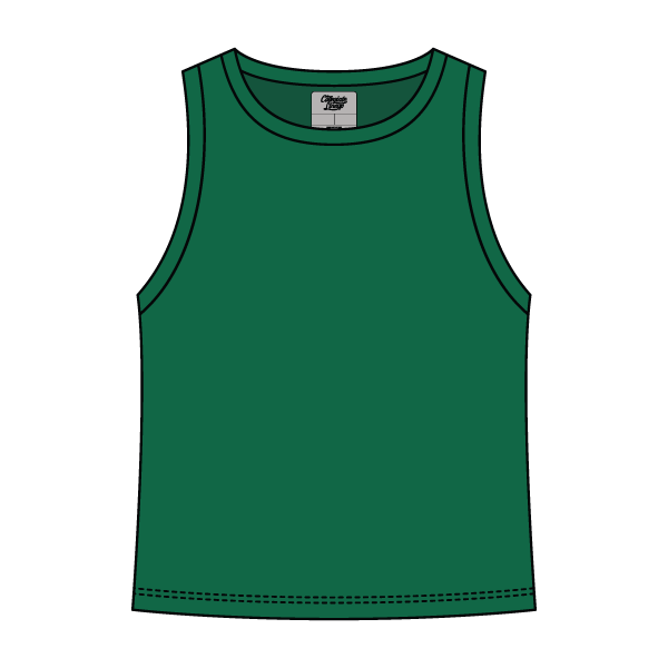 Ribbed High Neck Rib Tank - The Collegiate Lineup