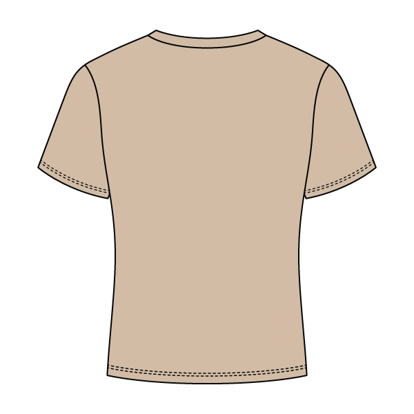 Ribbed Full Length Tee