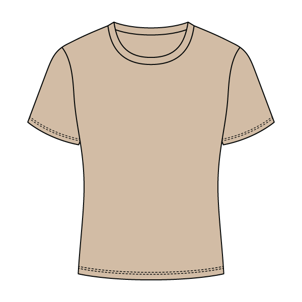 Ribbed Full Length Tee