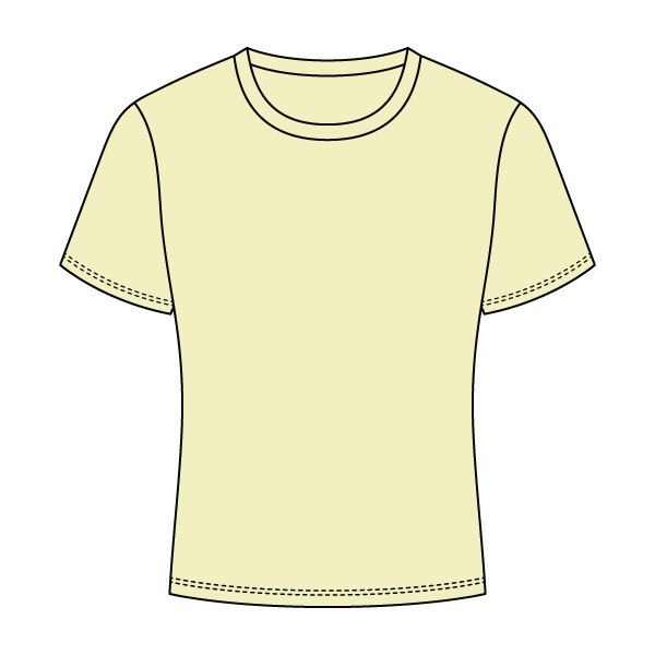 Ribbed Full Length Tee