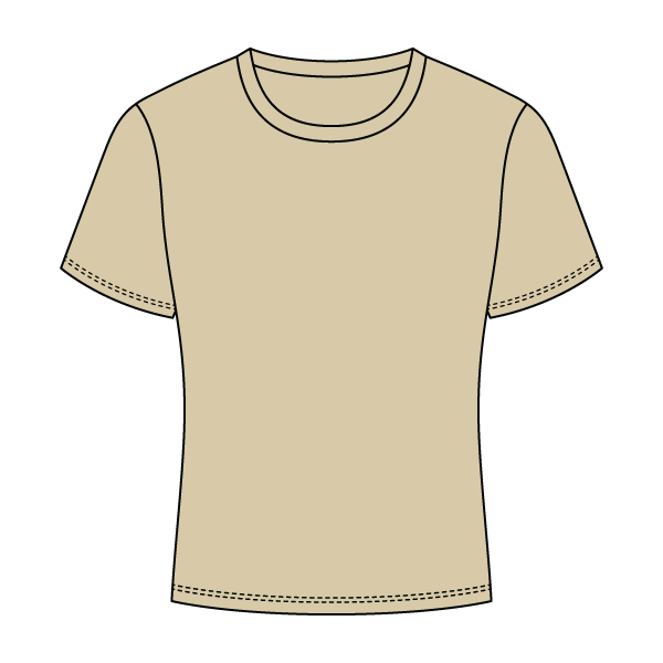 Ribbed Full Length Tee
