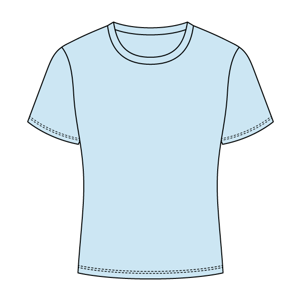 Ribbed Full Length Tee