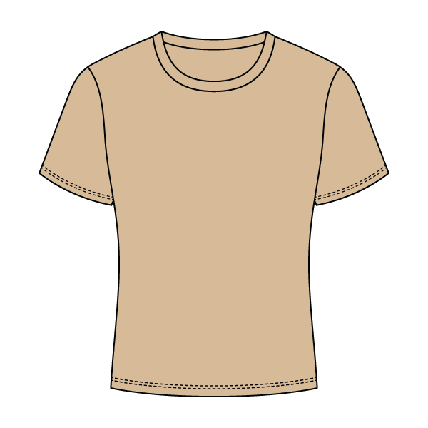 Ribbed Full Length Tee