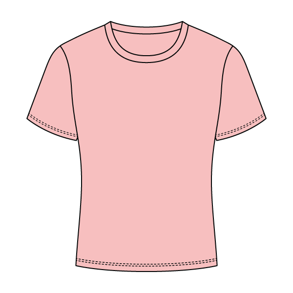 Ribbed Full Length Tee