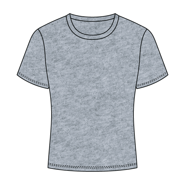 Ribbed Full Length Tee