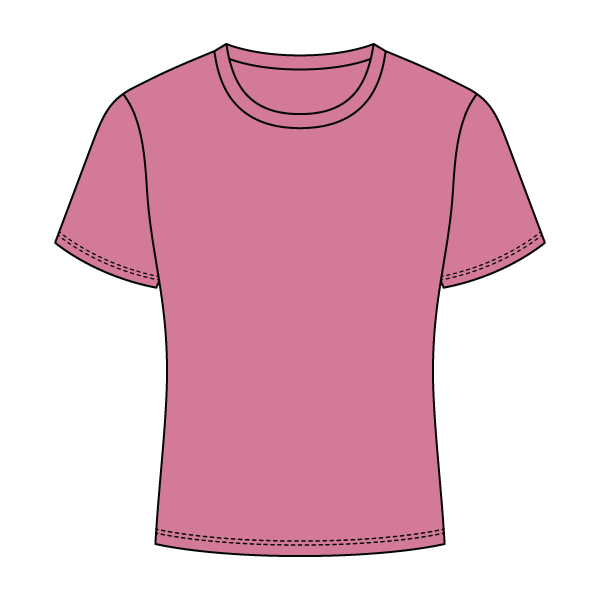 Ribbed Full Length Tee