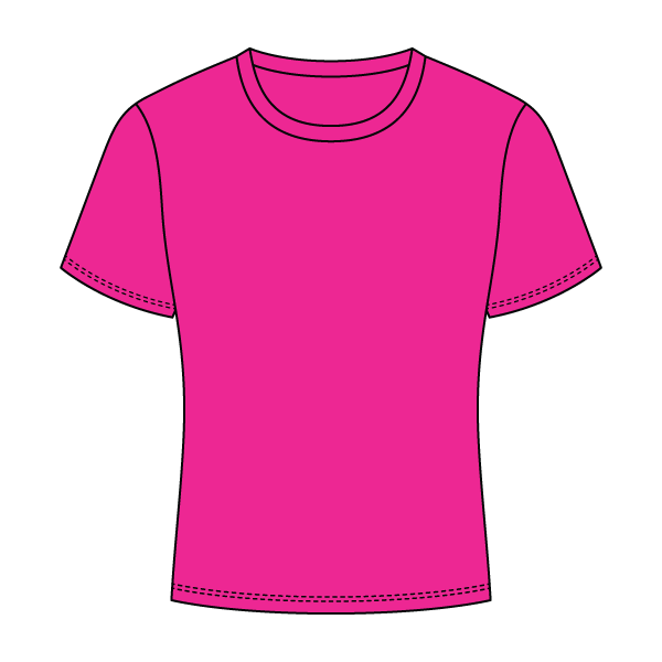 Ribbed Full Length Tee