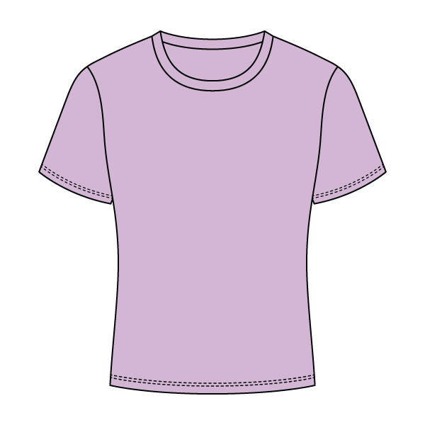 Ribbed Full Length Tee