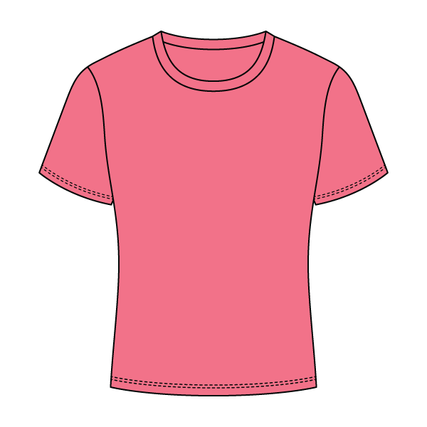 Ribbed Full Length Tee