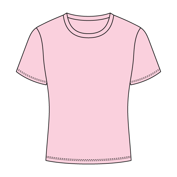 Ribbed Full Length Tee