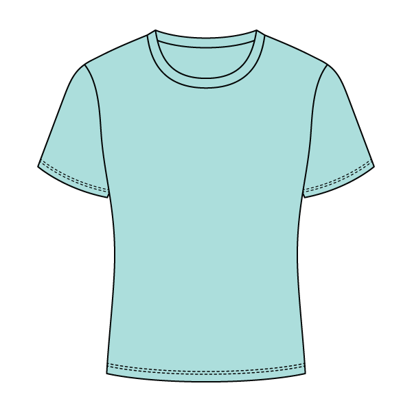 Ribbed Full Length Tee