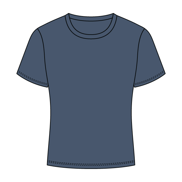 Ribbed Full Length Tee