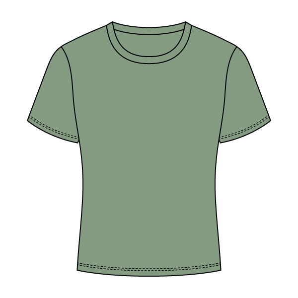 Ribbed Full Length Tee