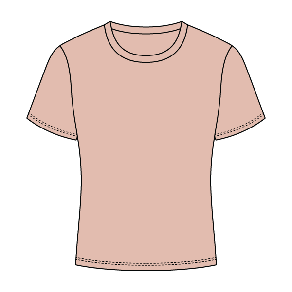 Ribbed Full Length Tee