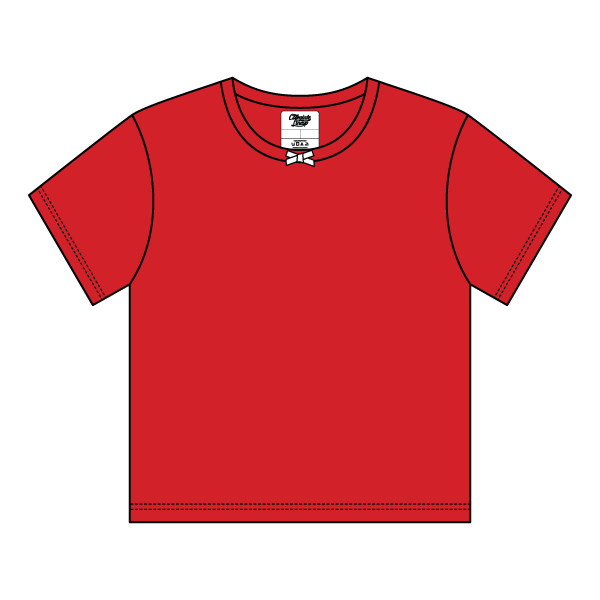 Ribbed Tee Shirt with Bow - The Collegiate Lineup