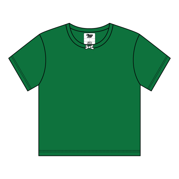 Ribbed Tee Shirt with Bow - The Collegiate Lineup