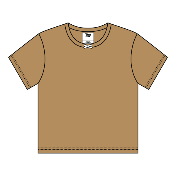 Ribbed Tee Shirt with Bow - The Collegiate Lineup
