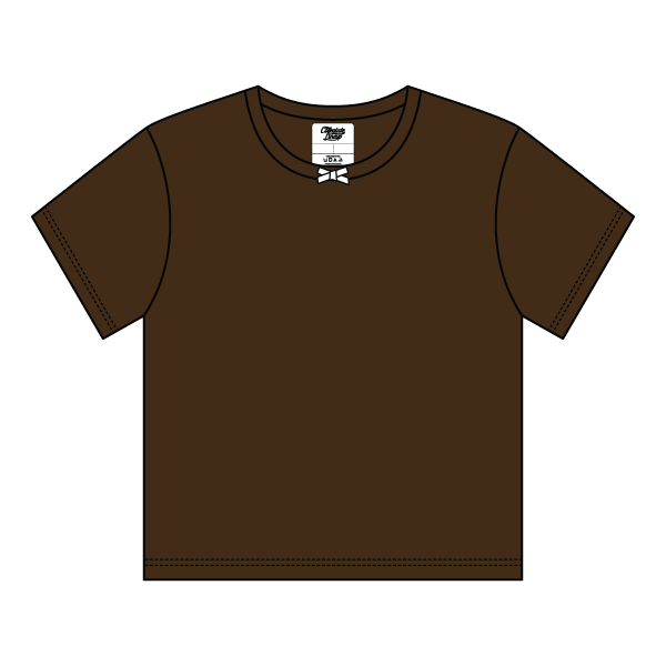 Ribbed Tee Shirt with Bow - The Collegiate Lineup