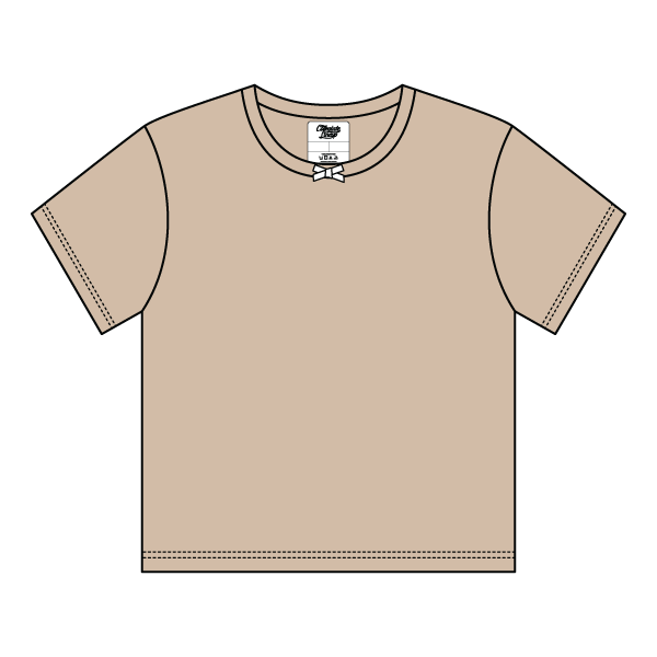 Ribbed Tee Shirt with Bow - The Collegiate Lineup