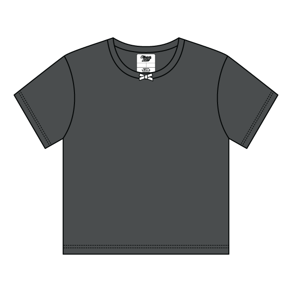 Ribbed Tee Shirt with Bow - The Collegiate Lineup