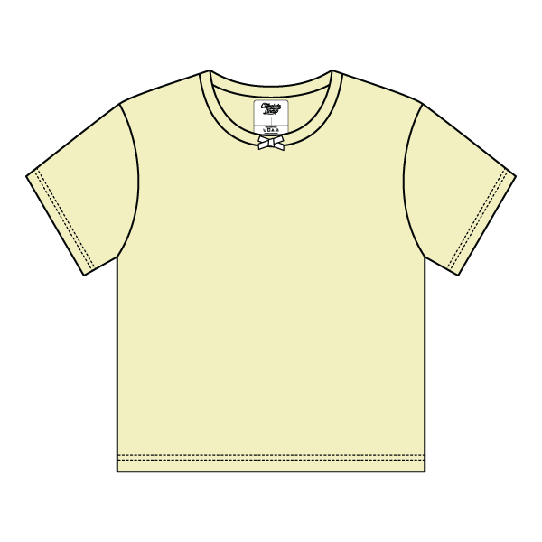 Ribbed Tee Shirt with Bow - The Collegiate Lineup