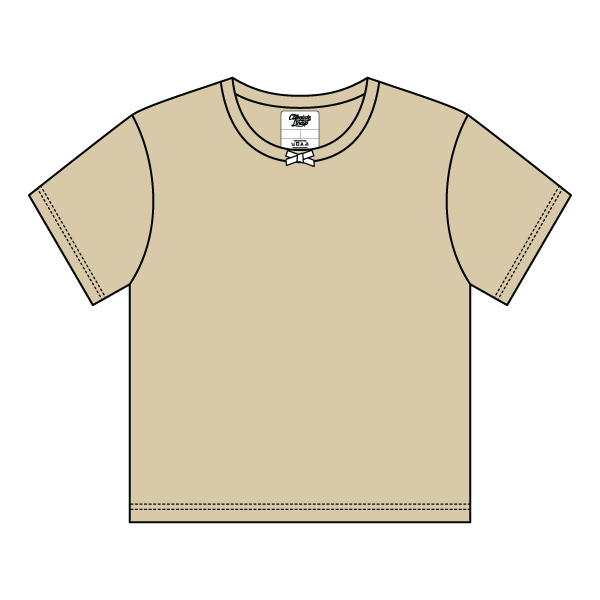 Ribbed Tee Shirt with Bow - The Collegiate Lineup