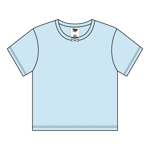 Ribbed Tee Shirt with Bow - The Collegiate Lineup
