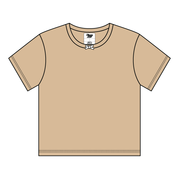 Ribbed Tee Shirt with Bow - The Collegiate Lineup