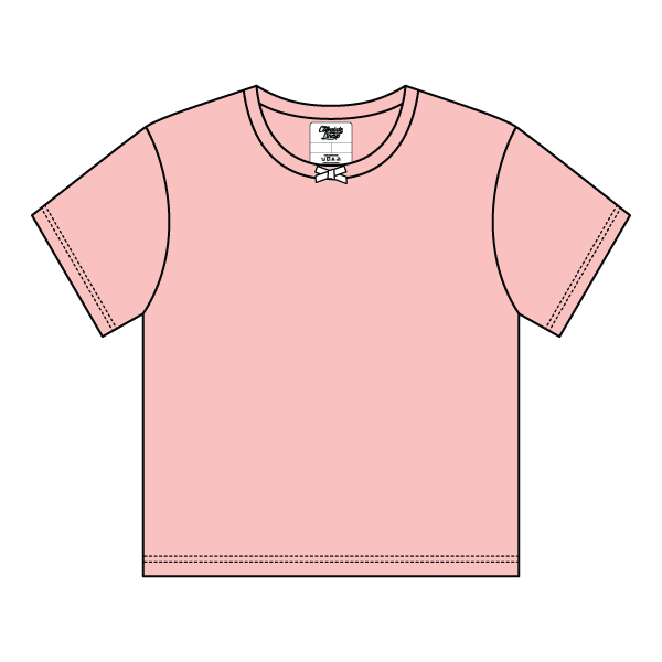 Ribbed Tee Shirt with Bow - The Collegiate Lineup