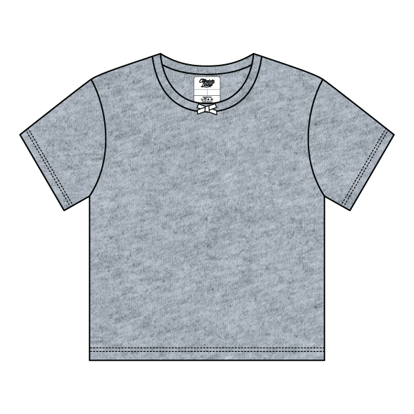 Ribbed Tee Shirt with Bow - The Collegiate Lineup