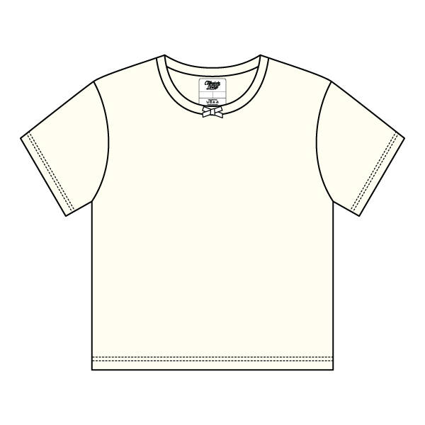 Ribbed Tee Shirt with Bow - The Collegiate Lineup
