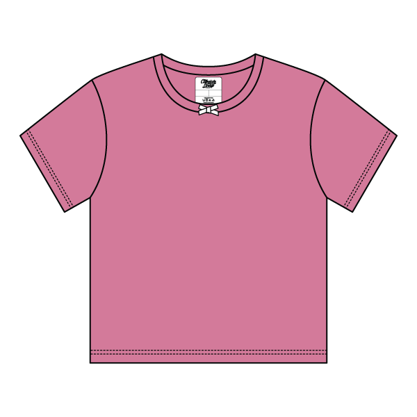 Ribbed Tee Shirt with Bow - The Collegiate Lineup