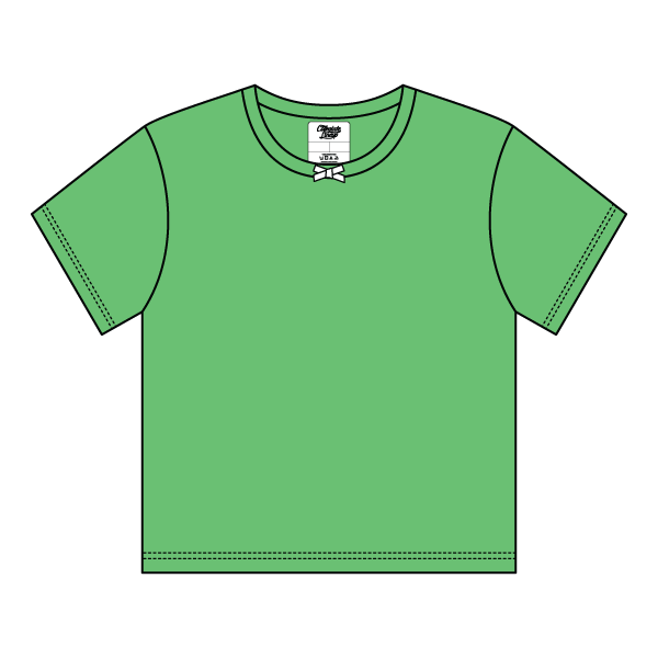 Ribbed Tee Shirt with Bow - The Collegiate Lineup