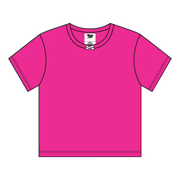 Ribbed Tee Shirt with Bow - The Collegiate Lineup