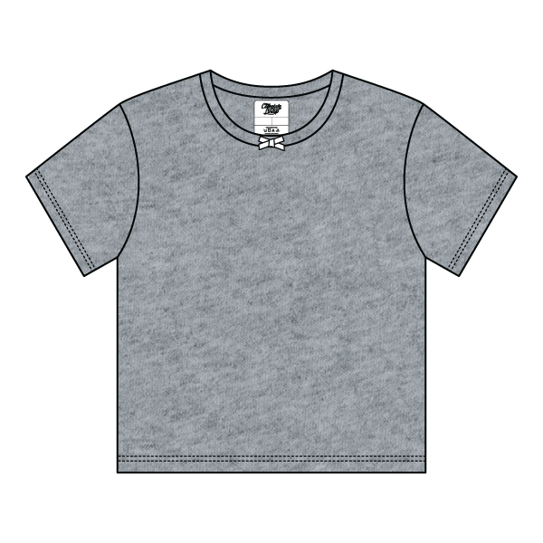 Ribbed Tee Shirt with Bow - The Collegiate Lineup