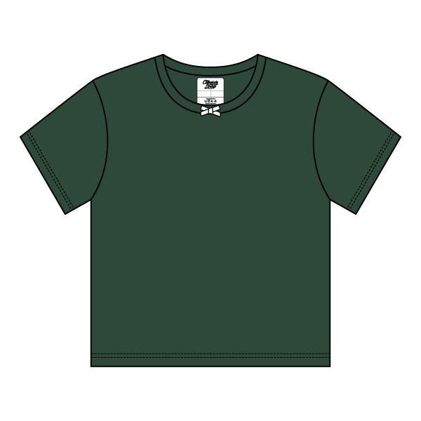 Ribbed Tee Shirt with Bow - The Collegiate Lineup