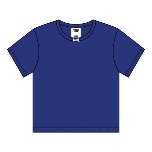 Ribbed Tee Shirt with Bow - The Collegiate Lineup
