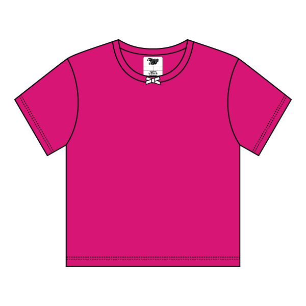 Ribbed Tee Shirt with Bow - The Collegiate Lineup