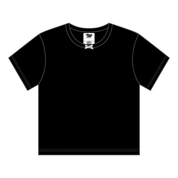 Ribbed Tee Shirt with Bow - The Collegiate Lineup