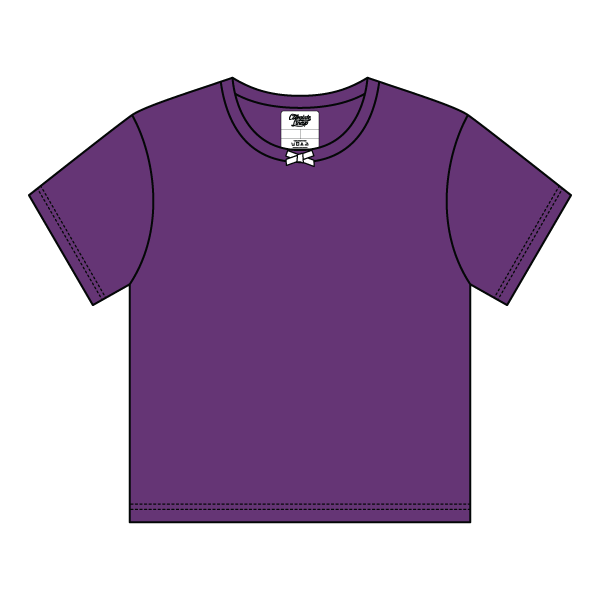 Ribbed Tee Shirt with Bow - The Collegiate Lineup