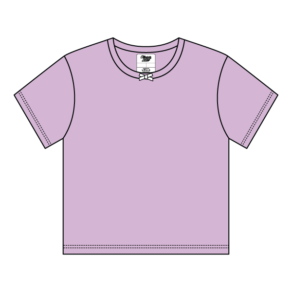 Ribbed Tee Shirt with Bow - The Collegiate Lineup