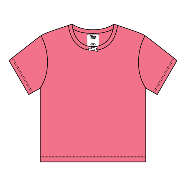 Ribbed Tee Shirt with Bow - The Collegiate Lineup