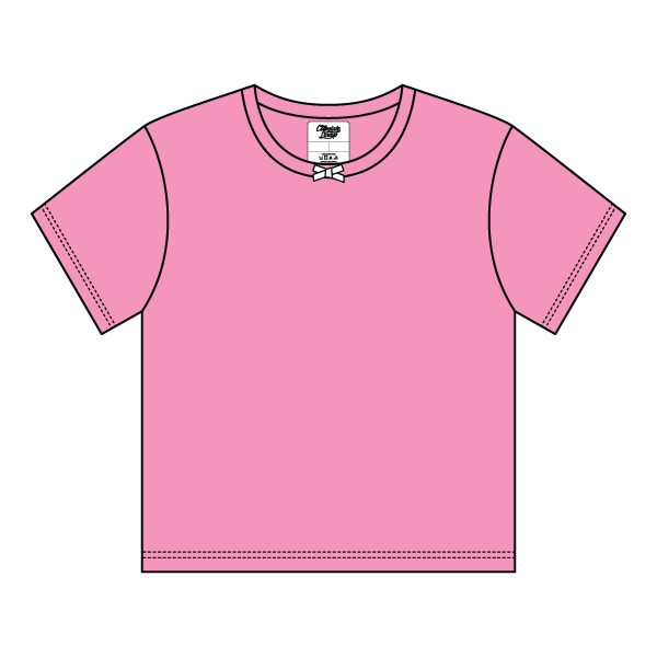 Ribbed Tee Shirt with Bow - The Collegiate Lineup