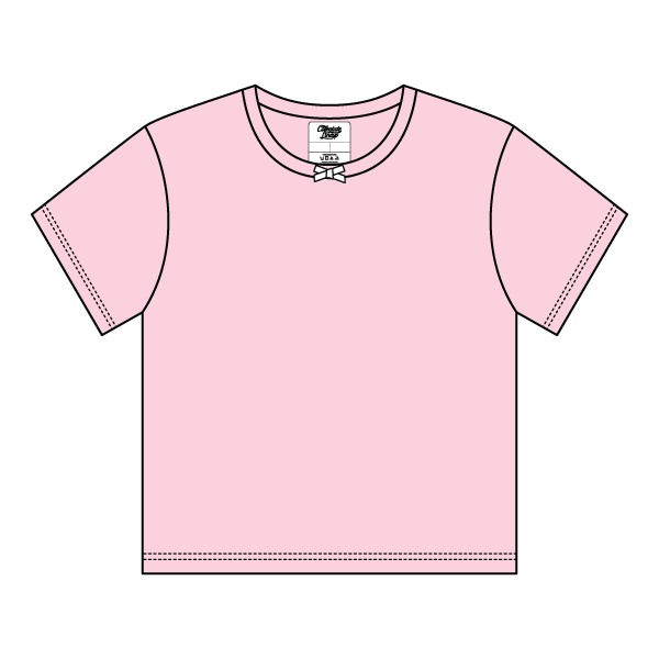 Ribbed Tee Shirt with Bow - The Collegiate Lineup