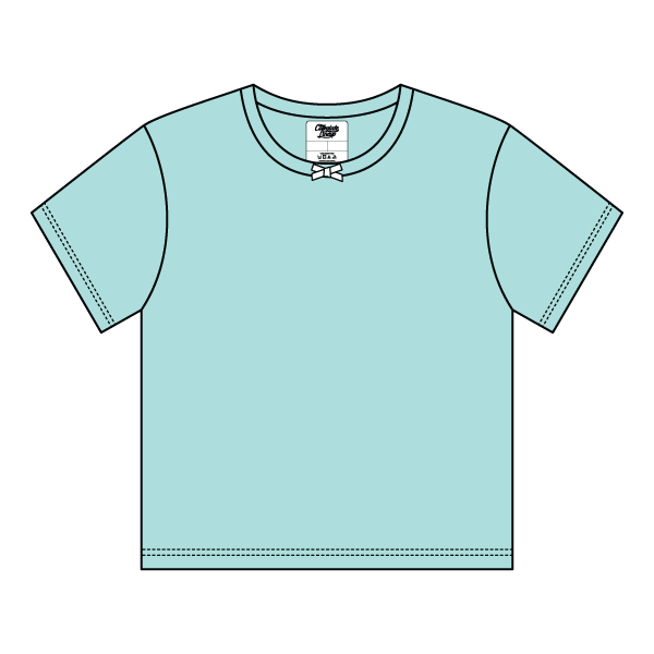 Ribbed Tee Shirt with Bow - The Collegiate Lineup
