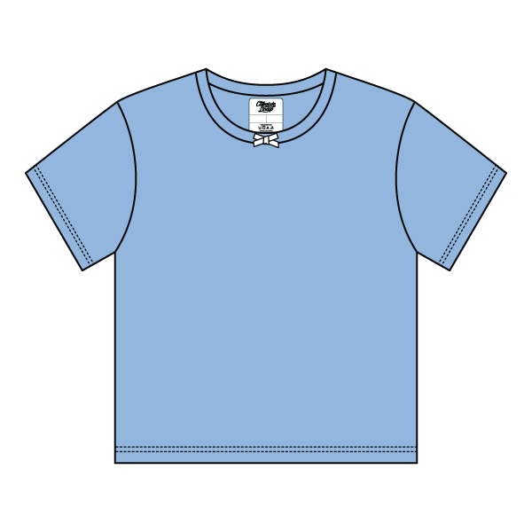 Ribbed Tee Shirt with Bow - The Collegiate Lineup